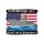 Military Veterans' USS Bon Homme Richard CVA-31 Carrier, Distressed American Flag, Bold Stencil Text, Grunge Graphic, Flat Gray, Navy, Crimson Sweatshirt - 2
