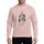 Boricua Heritage Enthusiasts Distressed Coquito Bottle Cream Red Blue Puerto Rican Flag Heart Lights Design Sweatshirt - 1