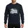 Italian Christmas Enthusiasts' Vibrant Hand-Lettered Buon Natale White Pale Blue Outline Script with Green Holly & Red Berries Sweatshirt - 1