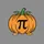 Math Lovers' Vibrant Orange Hand-Drawn Pumpkin Pi Pun Autumn Gold Leaves Sweatshirt - 2