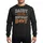 Dads' Vintage Collegiate 'DADDY BIRTHDAY' Silver Red Football Art Sweatshirt - 1