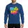 Birthday Party Crew 3D Bubbly Slime King Dripping Lavender Aqua Lime Green Yellow Orange Pink Design Sweatshirt - 1