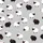 Sheep Lovers' Playful Cartoon Sheep Light Grey Scatter Pattern with Red Ear Accents Satin Pajamas Set - 2
