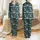 Families' Deep Teal Blue Nativity Scene Pattern with Golden Stars & Angels, Hand-Drawn Holy Family & Wise Men Satin Pajamas Set - 1