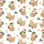 Sloth Lovers' Whimsical Christmas Sloths White Print with Red Santa Hats, Holly & Candy Canes Satin Pajamas Set - 2