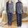 Galaxy Lovers' Whimsical Deep Navy Pattern: Astronaut Unicorns, Mint Green Planets, Pastel Stars Satin Pajamas Set - 1