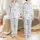 Women's Fine Blue Linework Vintage Nautical Marine Tapestry of Ships, Anchors, Seahorses Satin Pajamas Set - 1