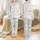 Prehistoric Fans' Whimsical Black White Hand-Drawn Dinosaurs & Lush Foliage Pattern Satin Pajamas Set - 1
