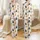 Women's Whimsical Hand-Drawn Cartoon Cats with Red Star Accents & Meow Purr Text Satin Pajamas Set - 1