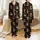 Nature Lovers' Whimsical Black Woodland Mushroom Fern Botanical Earthy Red Amanita Pattern Satin Pajamas Set - 1