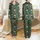 Family & Friends Deep Forest Green Festive Gingerbread Santa Snowflake Candy Vector Pattern Satin Pajamas Set - 1