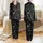 Space Enthusiasts' Whimsical White Doodle Astronauts Rockets Planets Black Pattern Satin Pajamas Set - 1