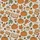 Autumn Lovers' Cozy Scattered Pattern with Orange Pumpkins, Green Leaves, Books, Coffee & Candles on Beige Satin Pajamas Set - 2
