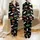 Spooky Holiday Lovers' Whimsical Gingerbread Bats, Red Santa Hats, Colorful String Lights, Starry Black Background Satin Pajamas Set - 1