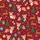 Corgi Lovers' Festive Family: Adorable Corgi Dogs in Santa Hats & Elf Costumes, with Green Trees, Teal Gold Ornaments, White Snowflakes on Deep Red Satin Pajamas Set - 2