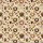Women's Whimsical Coffee Cup & Martini Glass Pattern in Warm Beige, Brown & White Satin Pajamas Set - 2