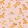 Golden Retriever Lovers' Pastel Pink Playful Retriever Dog Pattern with Joyful Poses, Paw Prints & Wildflowers Satin Pajamas Set - 2
