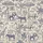 Women's Vintage Toile African Safari Engraving Wildlife Elephants Zebras Indigo Cream Satin Pajamas Set - 2