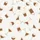 Women's Hand-Drawn Espresso Style Cocktail Glasses Pattern Warm Chocolate Brown & Cream Satin Pajamas Set - 2