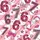 Trendy Coquette Style Fans' Hot Pink Fuchsia 6 7 Number Leopard Print Bow Heart Checkerboard Festive Graphic Satin Pajamas Set - 2