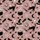 Women's Muted Dusty Rose Pink Vintage Sketchy Witchy Black Cat Cauldron Bat Moon Pattern Satin Pajamas Set - 2