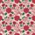 Women's Elegant Romantic Ruby Red Rose Burgundy Floral Lace Forest Green Leaves Cream Pattern Satin Pajamas Set - 2