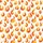 Women's Illustrative Dynamic Yellow Orange Red Flame Pattern on White with Light Grey Wavy Lines Satin Pajamas Set - 2