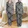 Women's Intricate White Floral Lace Filigree Black Background Satin Bows Pattern Satin Pajamas Set - 1