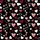 Women's Black Scattered White Maroon Pink Doodle Hearts & Handwritten Love Script Pattern Satin Pajamas Set - 2