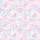 Women's Whimsical Pastel Pink Blue Rose Bow Seashell Gingham Polka Dot Storybook Pattern Satin Pajamas Set - 2