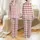 Women's Classic Interwoven White Black & Scarlet Red Tartan Plaid Grid Satin Pajamas Set - 1