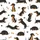 Dachshund Lovers' Playful Black & Tan-Orange Cartoon Dogs White All-Over Pattern Satin Pajamas Set - 2