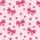 Women's Pastel Pink Fuchsia Whimsical Bow & Heart Varying Size Graphic Pattern Satin Pajamas Set - 2