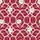 Women's Crimson Ruby Red Baroque Floral Lace Rose Pearl Gold Filigree Design Satin Pajamas Set - 2