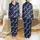 Women's Deep Navy Celestial Whimsical Butterfly Star Constellation Print Satin Pajamas Set - 1