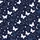 Women's Deep Navy Celestial Whimsical Butterfly Star Constellation Print Satin Pajamas Set - 2