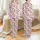 Women's Vivid Dark Red & Pastel Pink Cartoon Lips Hearts Kiss Marks Scattered Pattern Satin Pajamas Set - 1