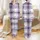 Women's Violet Charcoal Lavender Tartan Plaid Hand-Drawn Hearts Whimsical Love Script Satin Pajamas Set - 1