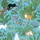 Women's Whimsical Cat Garden Playful Multicolored Felines Lush Green Foliage Sky Blue Floral Pattern Satin Pajamas Set - 2
