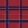 Women's Classic Tartan Plaid Vivid Red Deep Navy Blue Crisp White Geometric Grid Satin Pajamas Set - 2