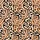 Women's Muted Peach Deep Black Warm Brown Abstract Organic Fluid Shapes Seamless Pattern Satin Pajamas Set - 2