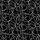 Women's Modern Deep Black White Fluid Abstract Interconnected Line Art Design Satin Pajamas Set - 2
