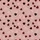 Women's Dusty Rose Pink Black Maroon White Mixed Heart Art Pattern Satin Pajamas Set - 2
