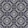 Women's Deep Navy Cream Beige Bohemian Ornamental Folk Art Paisley Satin Pajamas Set - 2