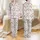 Women's Whimsical Red Green Black White Christmas Tree Gift Box Ornament Snowflake Candy Cane Motif Satin Pajamas Set - 1