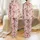 Women's Whimsical Cowgirls & Galloping Horses Bubblegum Pink Western Pattern with Emerald Cacti & Colorful Boots Satin Pajamas Set - 1