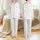 Women's Delicate Watercolor Pastel Pink Ribbons, Sky-Blue Bows, Rose Flower Clusters Satin Pajamas Set - 1