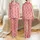 Women's Vivid Red White Vertical Stripes Peppermint Swirl Candy Pattern with Black Outline Details Satin Pajamas Set - 1