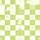 Women's Whimsical Pastel Lime Green Cream Scalloped Checkerboard Rabbit & Playful Letters M D Q Satin Pajamas Set - 2