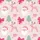 Women's Blush Pink Whimsical Christmas Santa Reindeer Pastel Teal Tree Gift Bow Pattern Satin Pajamas Set - 2